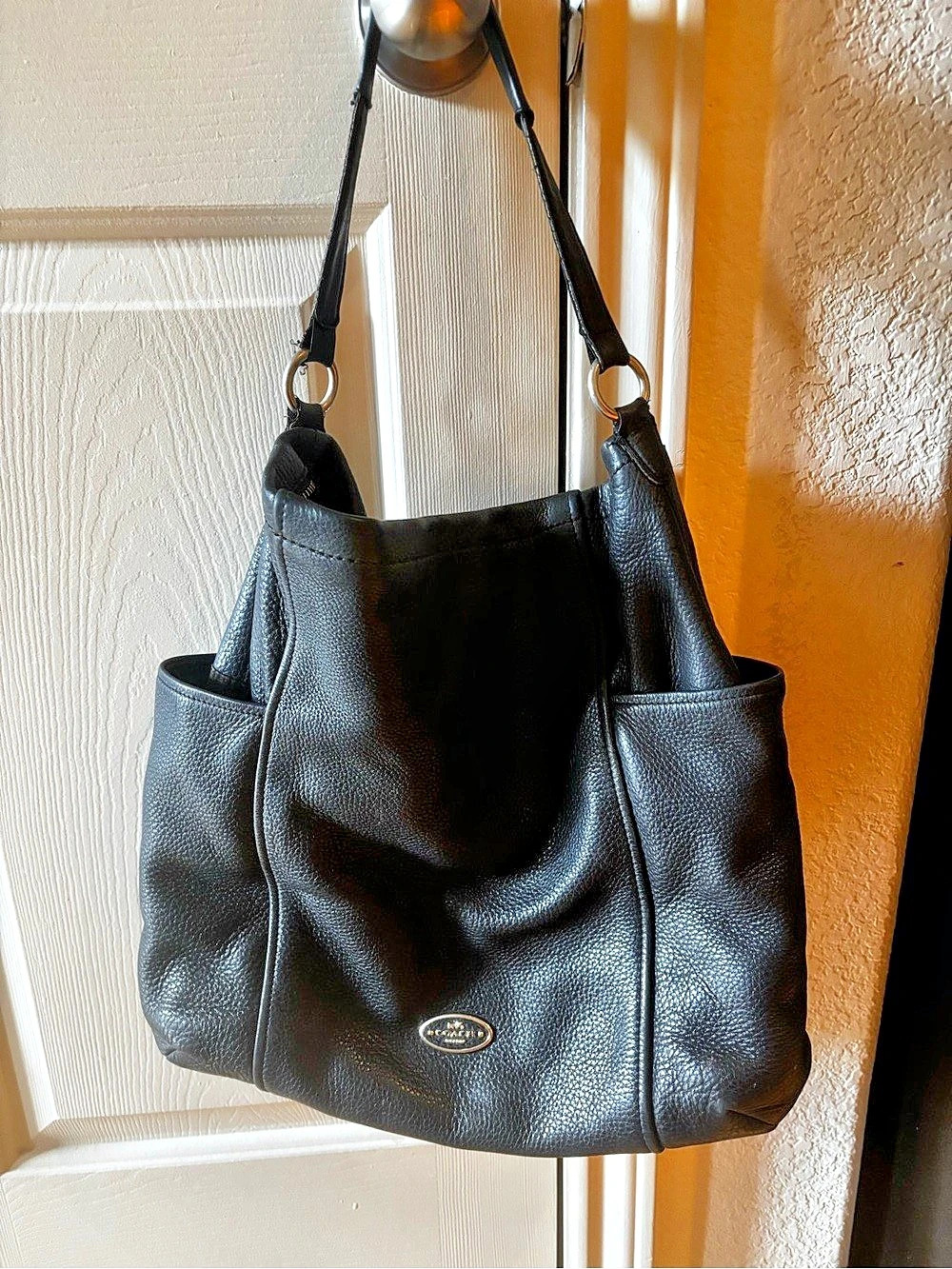 Coach Black Tote with Matching Wallet